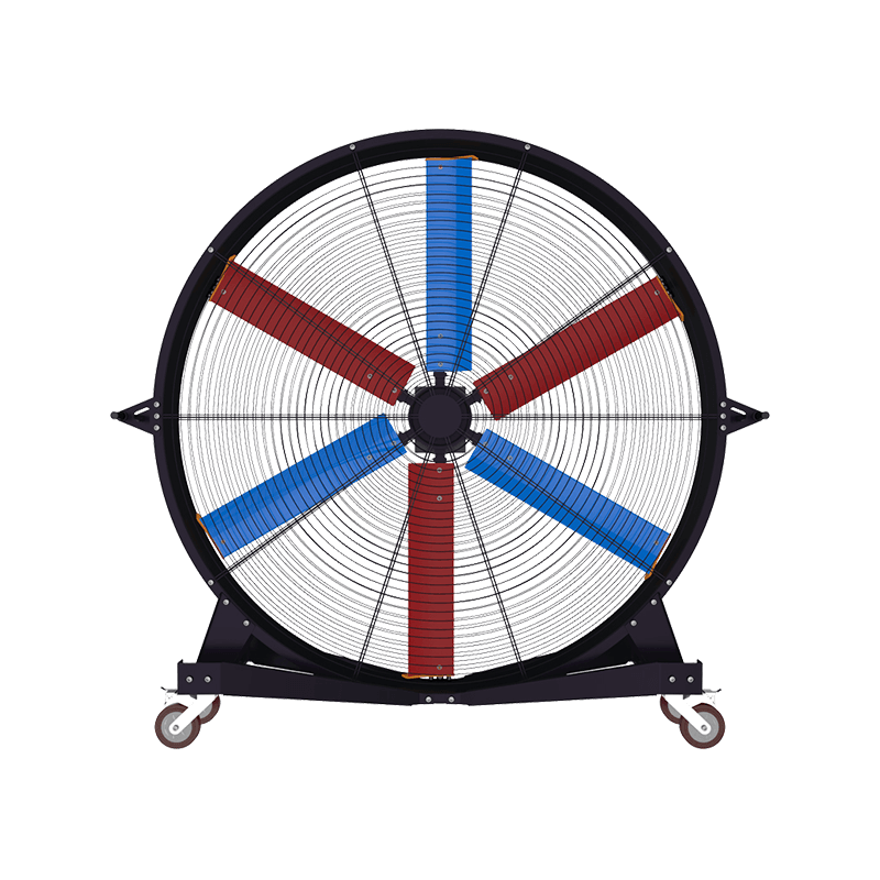 Ventilador HVLS móvil de piso grande de 2 metros y 4 ruedas